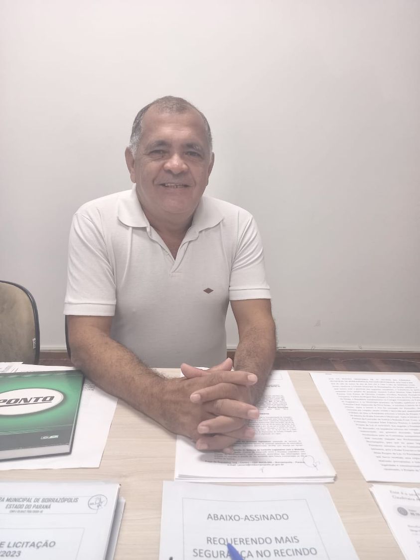 A Câmara Borrazópolis felicita vereador José Carlos de Oliveira em seu aniversário